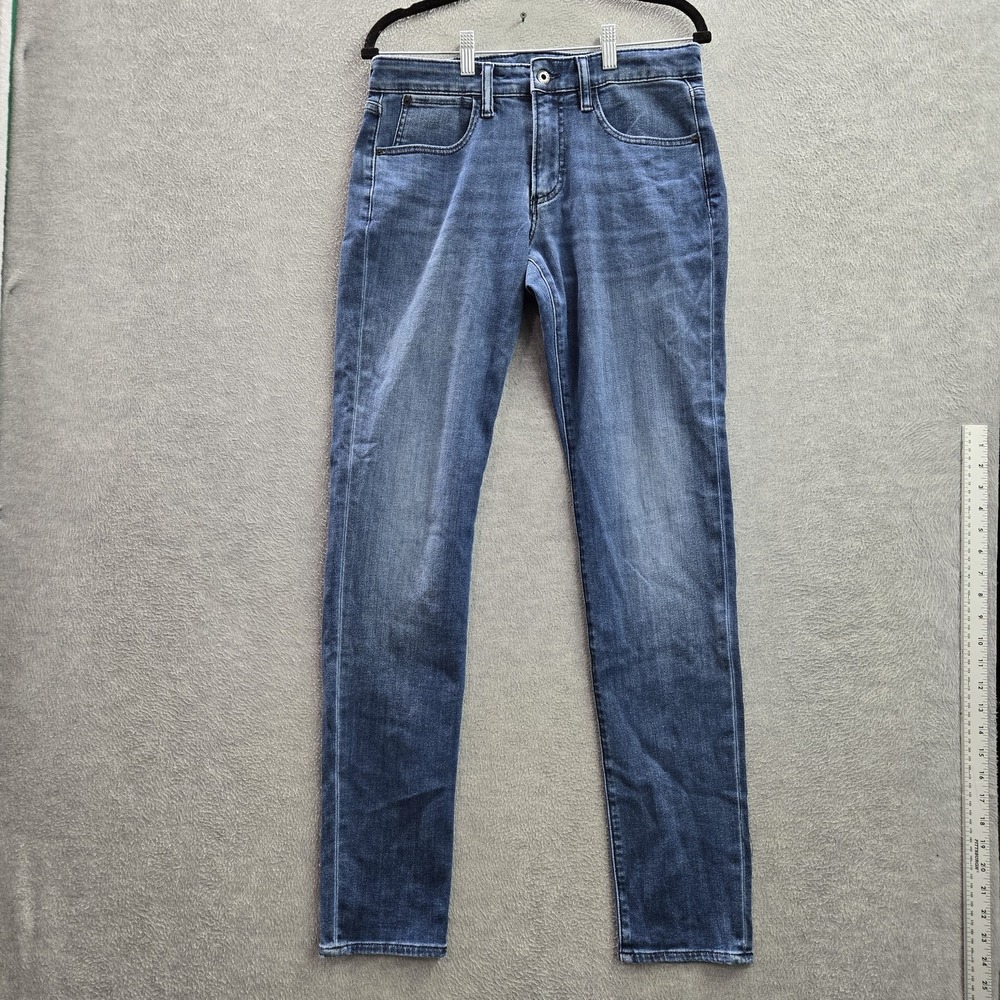 Bonobos Men Jeans 30/34 Blue Denim Slim Tapered Stretch 33" Inseam